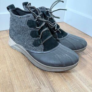 Sorel Womens Out and About III 3 Classic Grey Boots Waterproof Duck Boot 3
